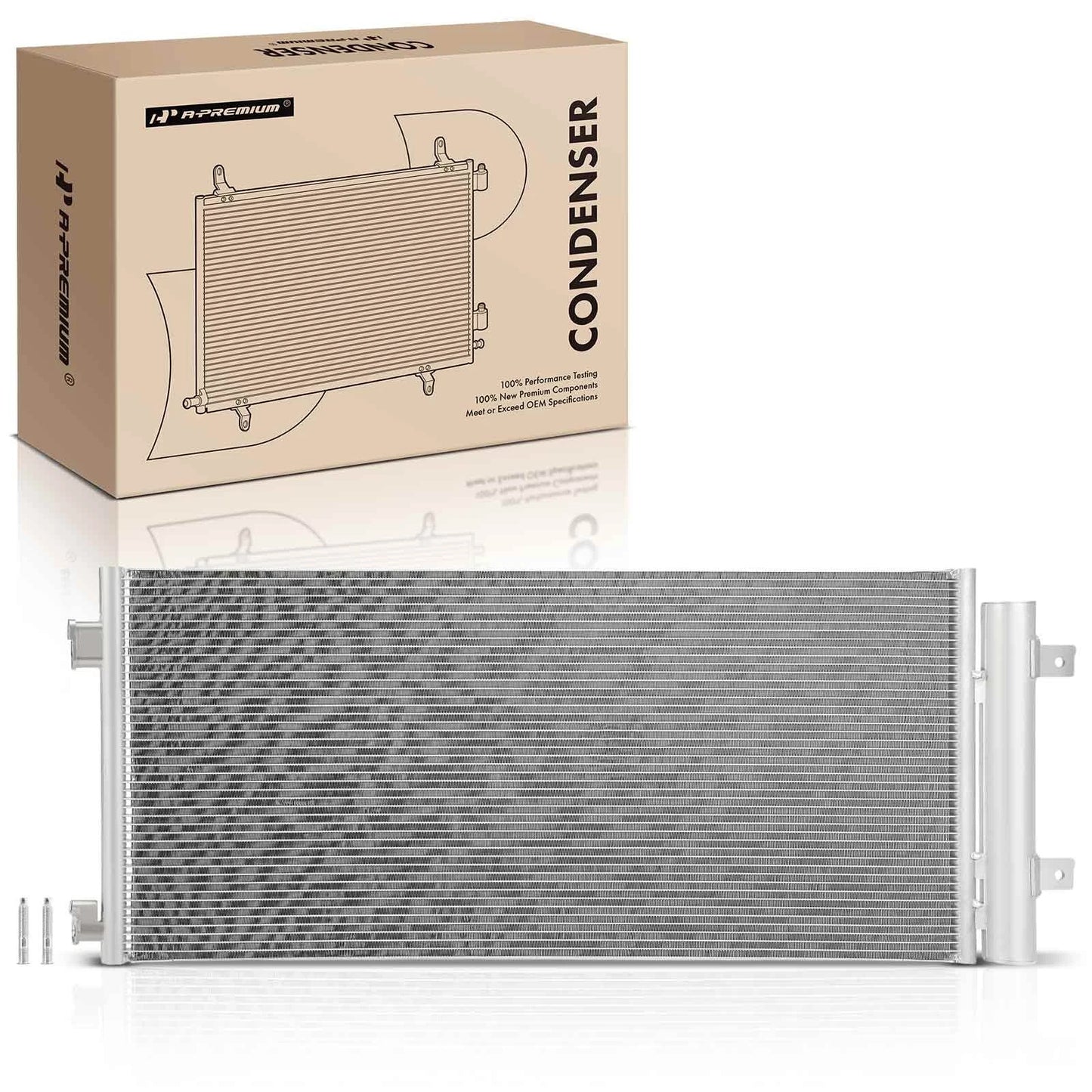A/C Condenser with Bracket & Receiver Drier for Chevy Cruze (2016–2019)