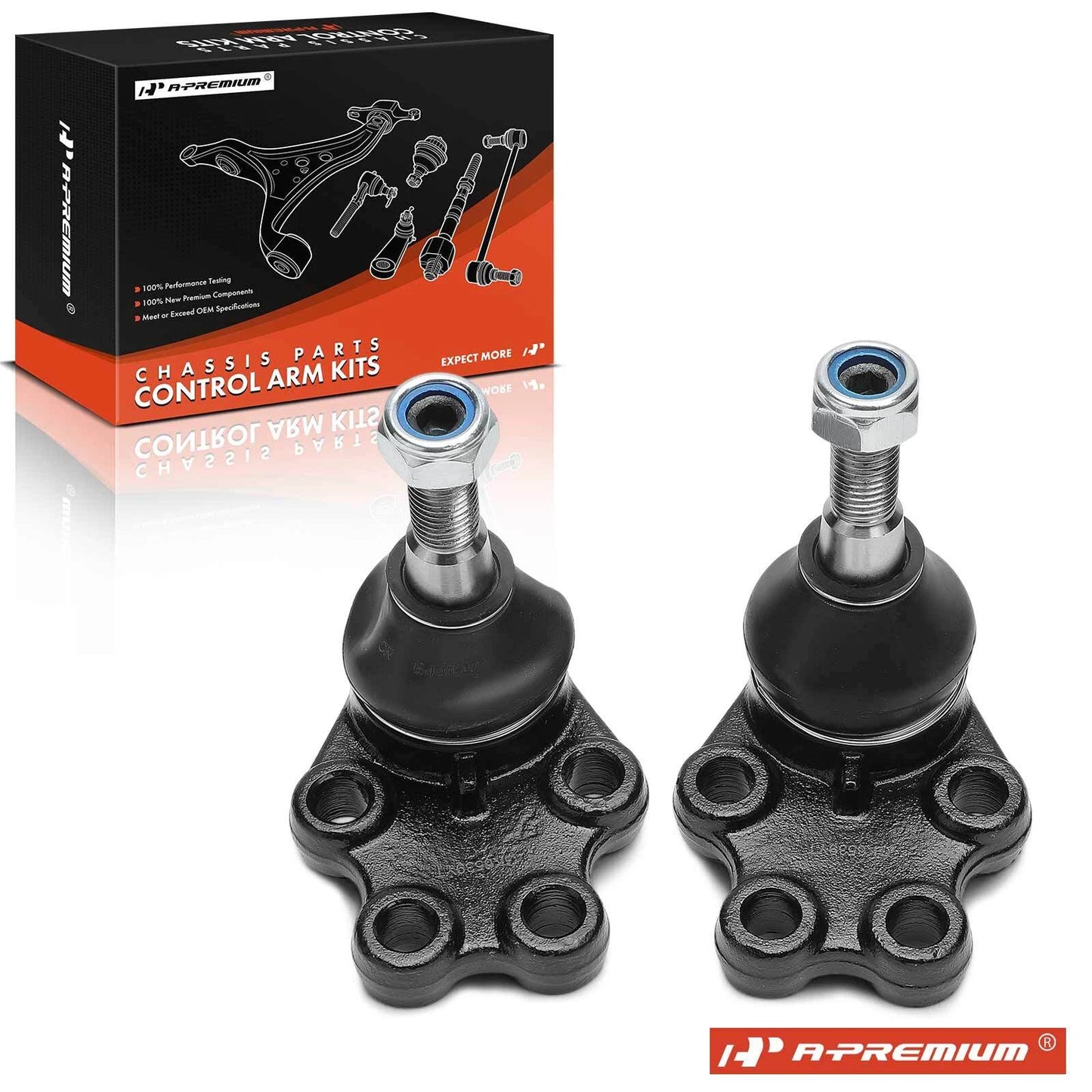2X Front Lower Ball Joint for Chevy Silverado 1500 GMC Sierra 1500 (2007–2018)