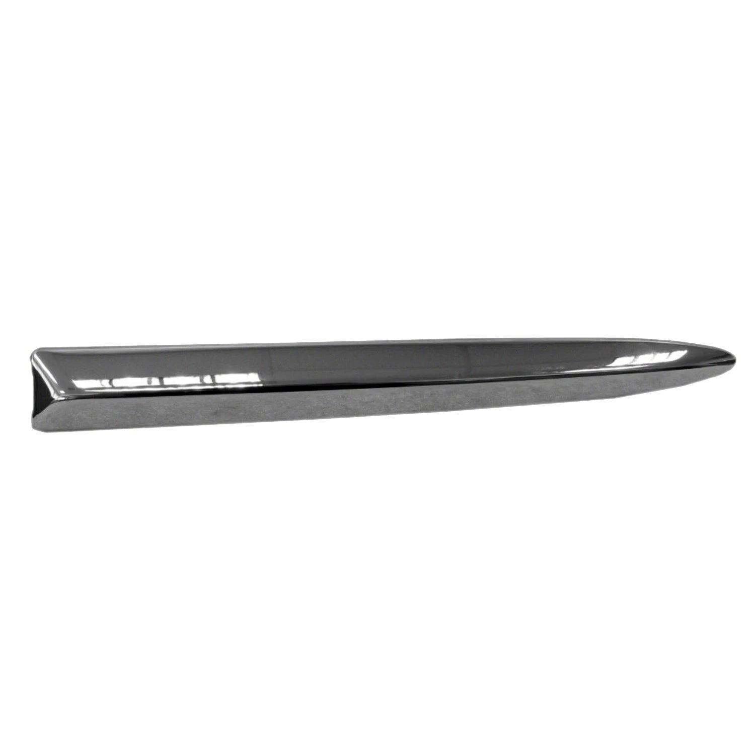 Replacement Chrome ABS Plastic Driver Side Front Upper Bumper Molding