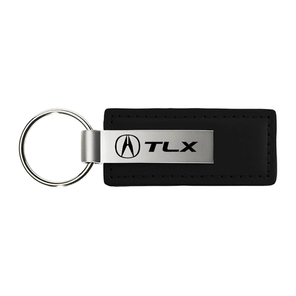 Black Leather Keychain KC1540.TLX - Officially Licensed for Acura TLX