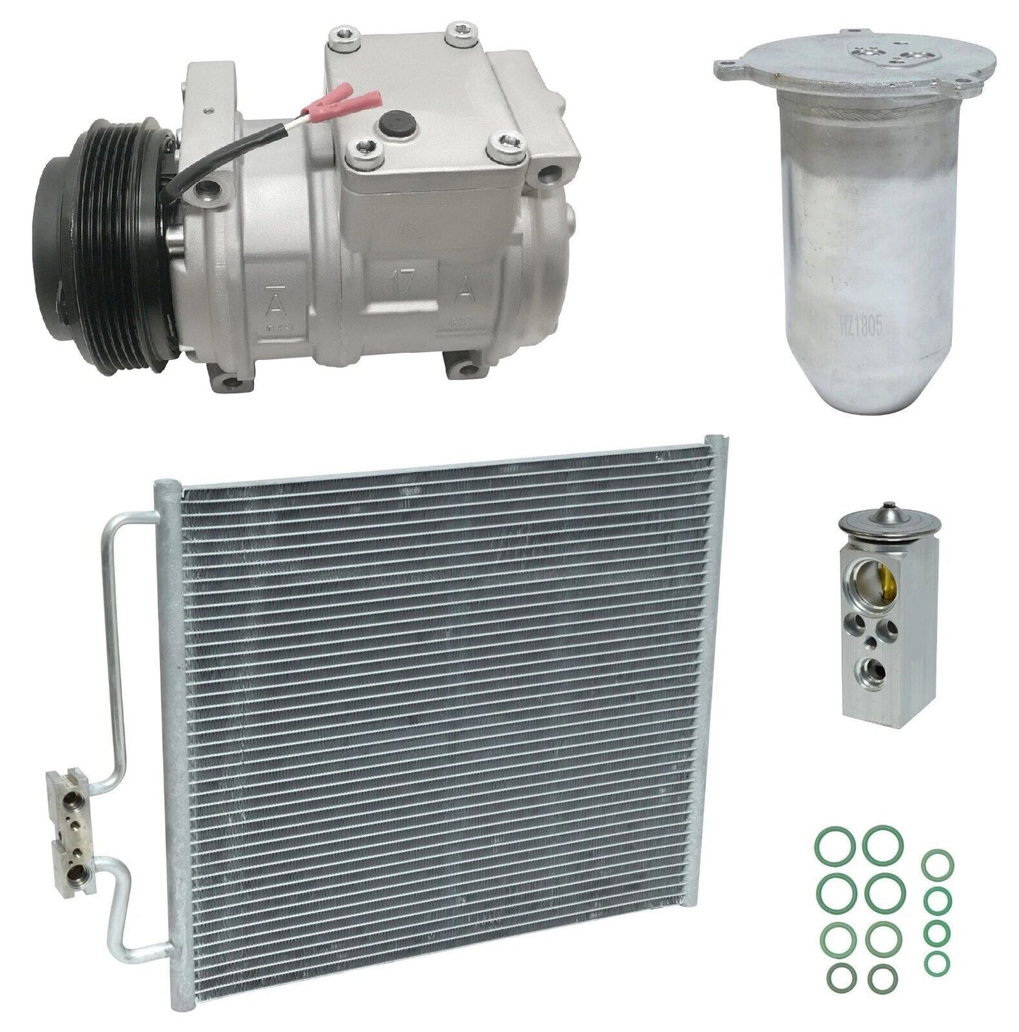 AC Compressor Kit With Condenser for BMW 740iL 4.0L (1997–1997)