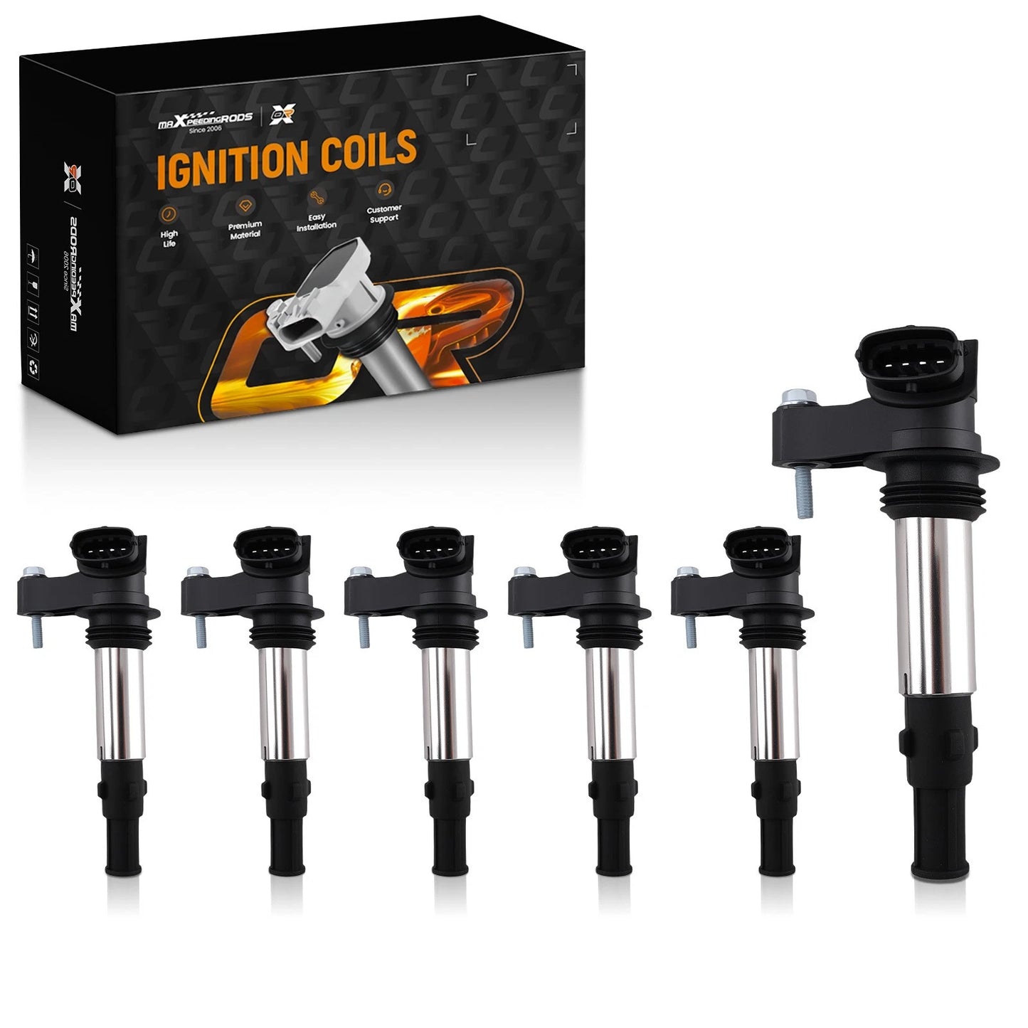 Ignition Coil Set 6pcs for Saab 9-3 2.8L V6 (2005–2009)