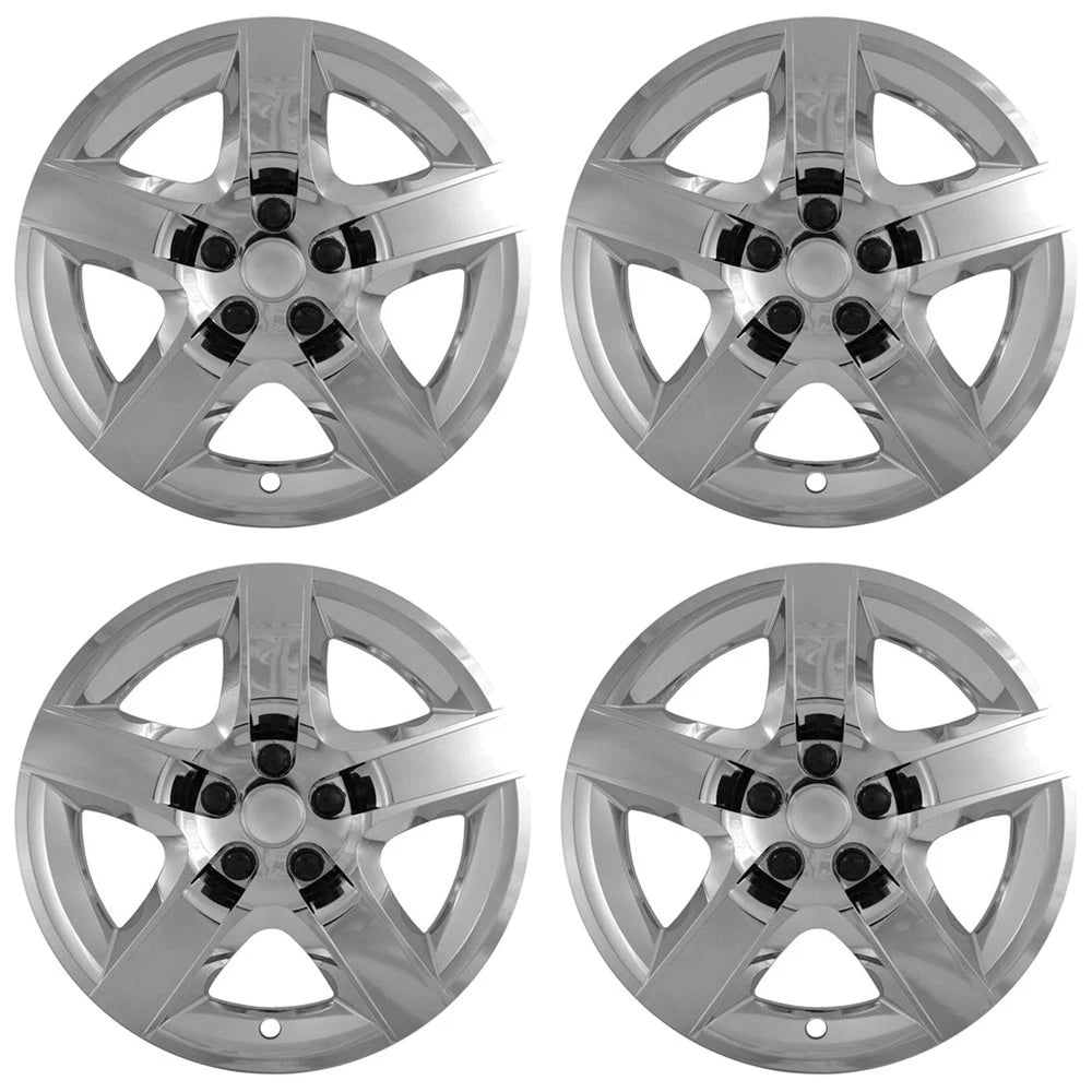 4 CHROME 17" Lug Cover Hub Caps Full Rim Wheel Covers for MALIBU G6 AURA 2007-12