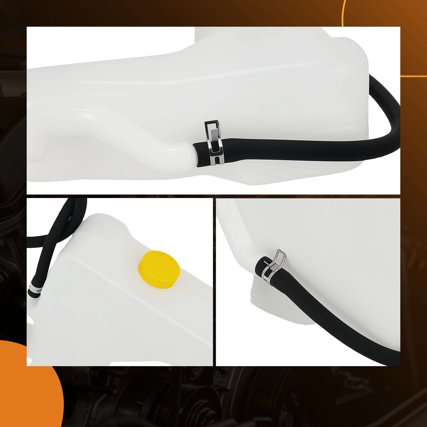 Engine Coolant Expansion Tank with Cap for Nissan Sentra L4 (1999-2003)