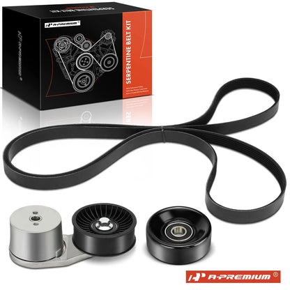 3X Serpentine Belt Drive Component Kit for Chevy GMC C2500 K2500 (1999–2007)