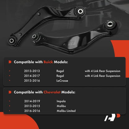 2X Rear Upper Control Arm for Chevy Malibu (2013–2015) Impala LaCrosse