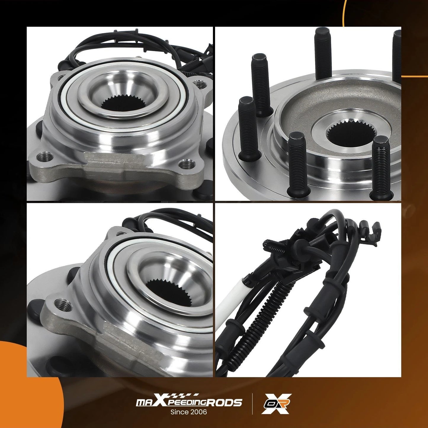 Front Wheel Bearing and Hub Assembly for Ram 3500 (2013–2013)