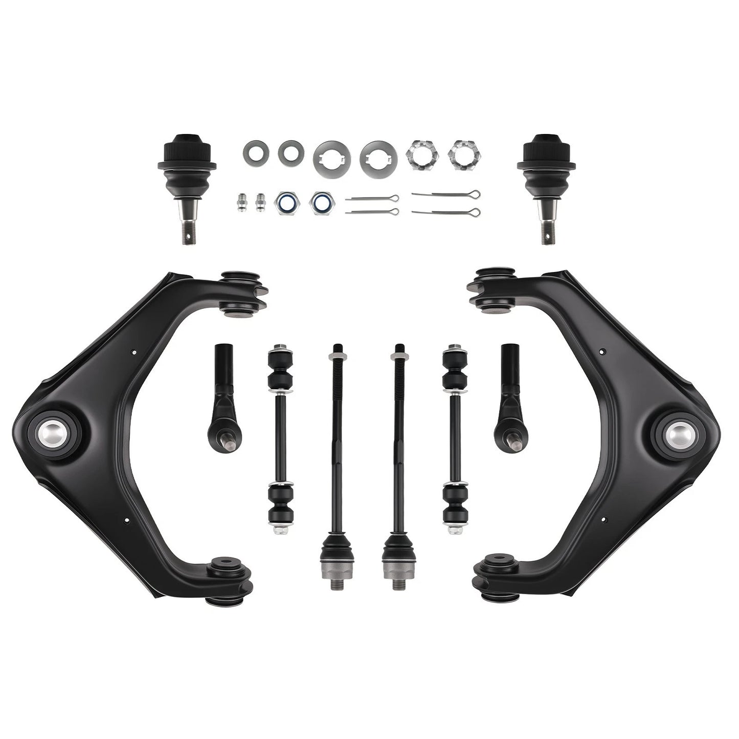 10x Front Upper Control Arms Tie Rod for Chevy Silverado Sierra HD (2011–2019)
