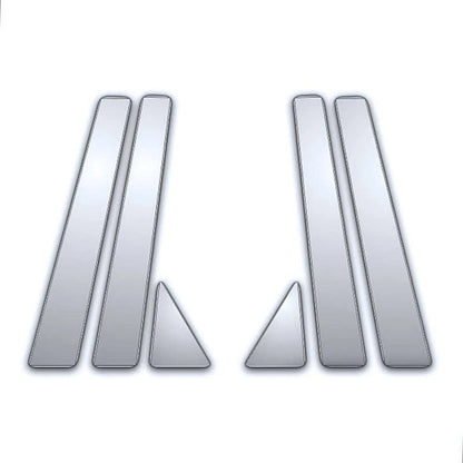 6Pc Chrome Pillar Post Covers for Kia Spectra (2004–2009)