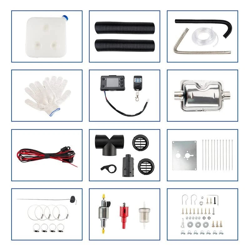5kW 12V Diesel Parking Air Heater LCD Switch Remote Control For Car (2024–2026)