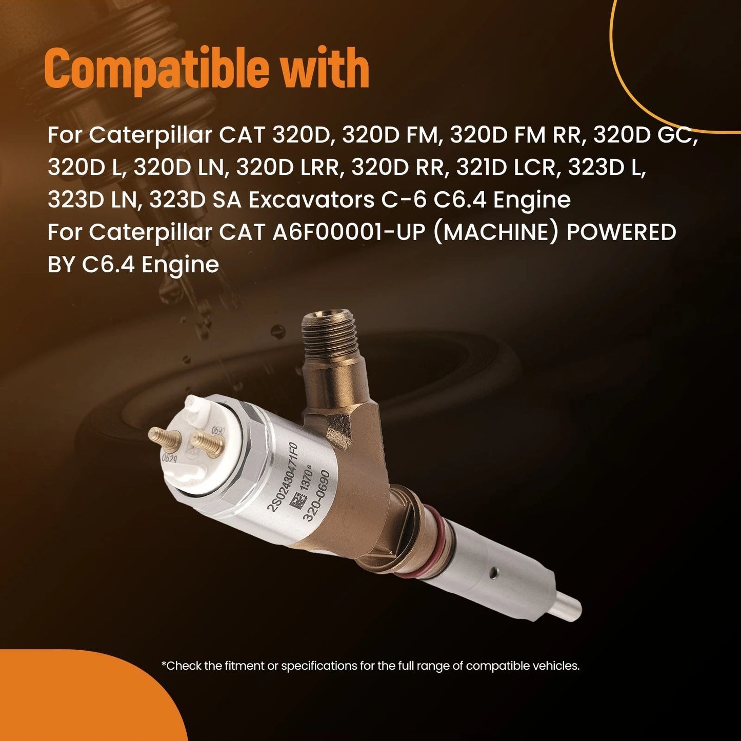 Fuel Injectors for CAT 320D L 323D LN 326-4700 (1991–2000)