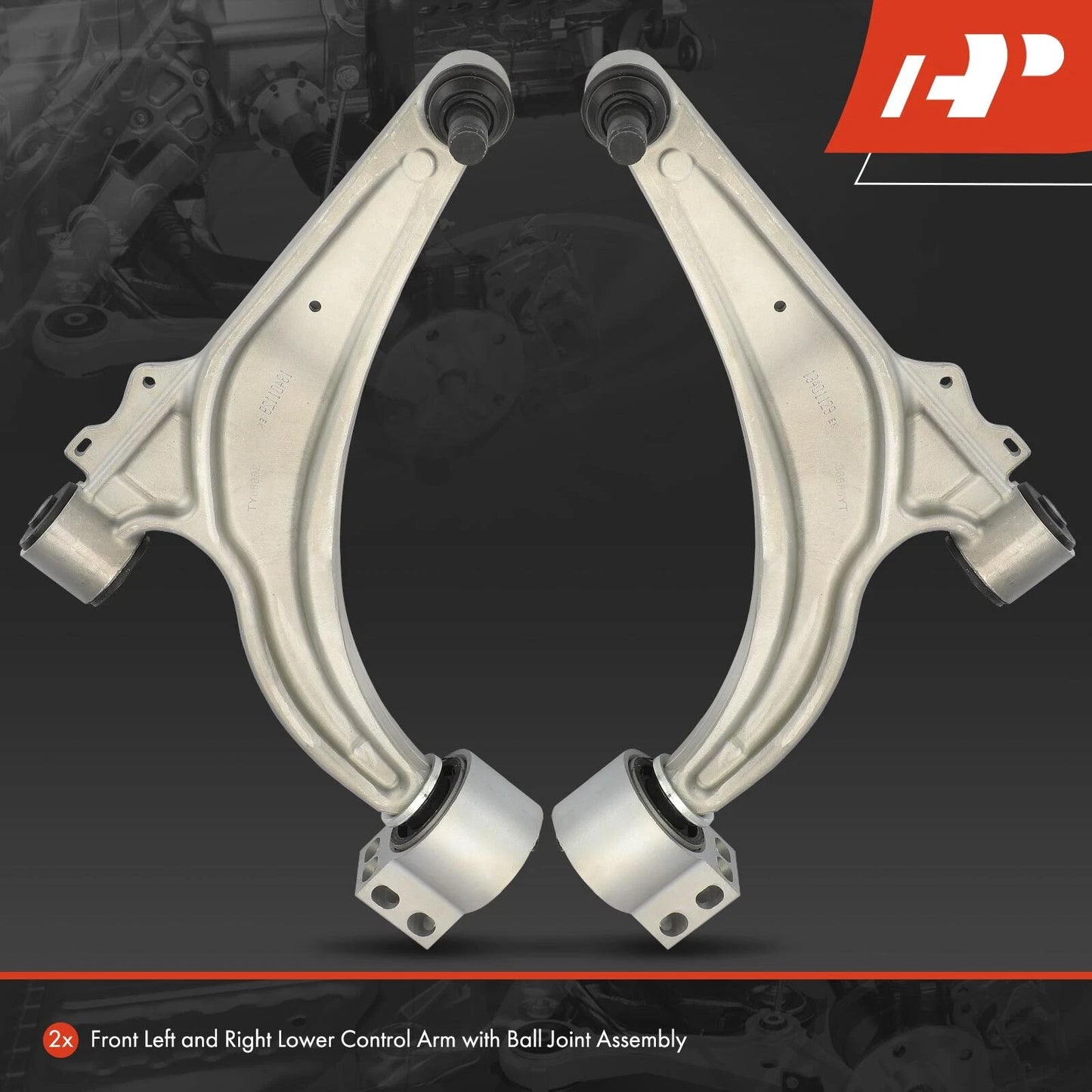 2X Control Arm and Ball Joint Assembly Front Lower for Chevy Cruze (2011–2019)
