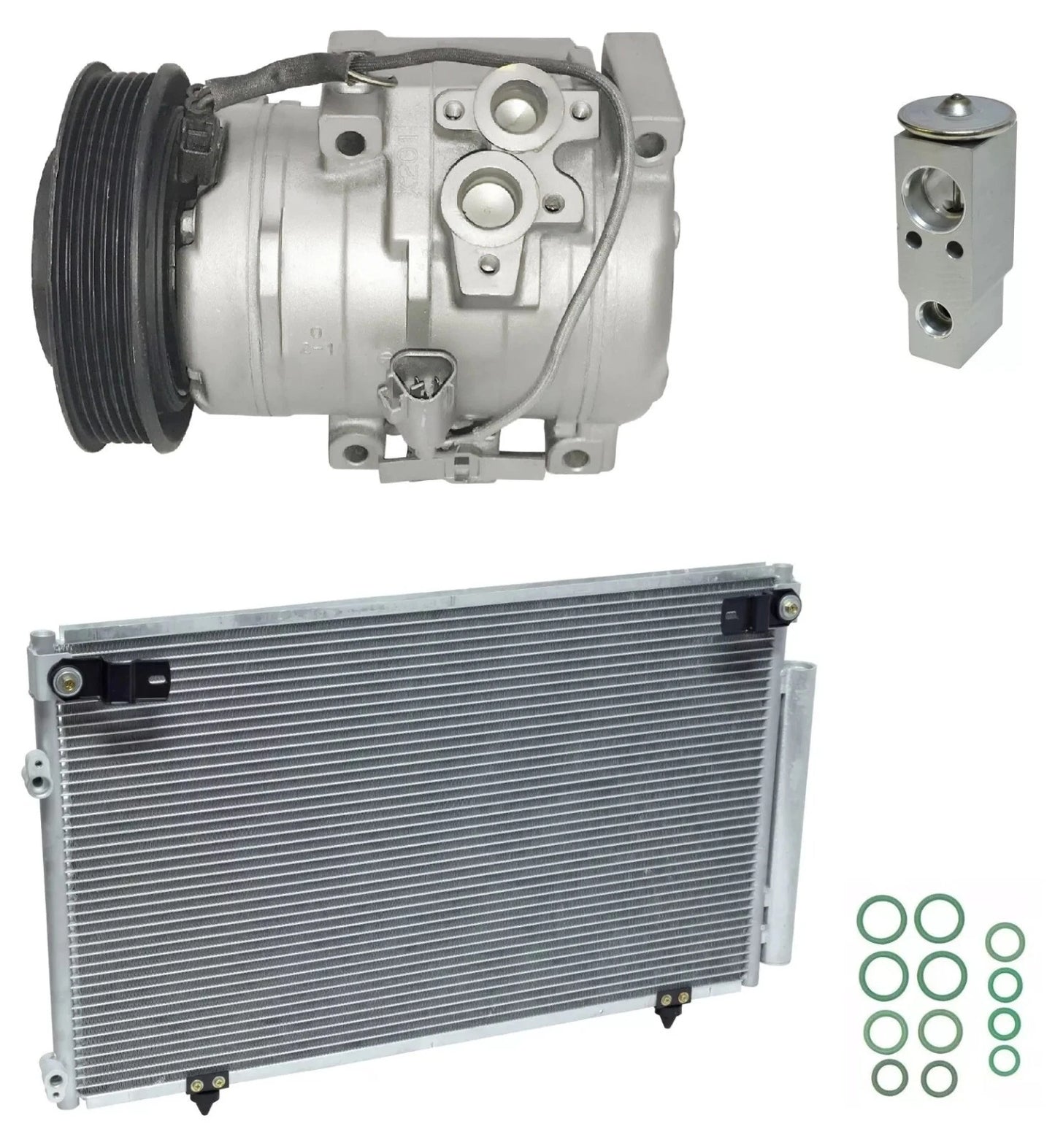 A C Compressor Kit With Condenser for Toyota Highlander 3.0L (2001–2007)