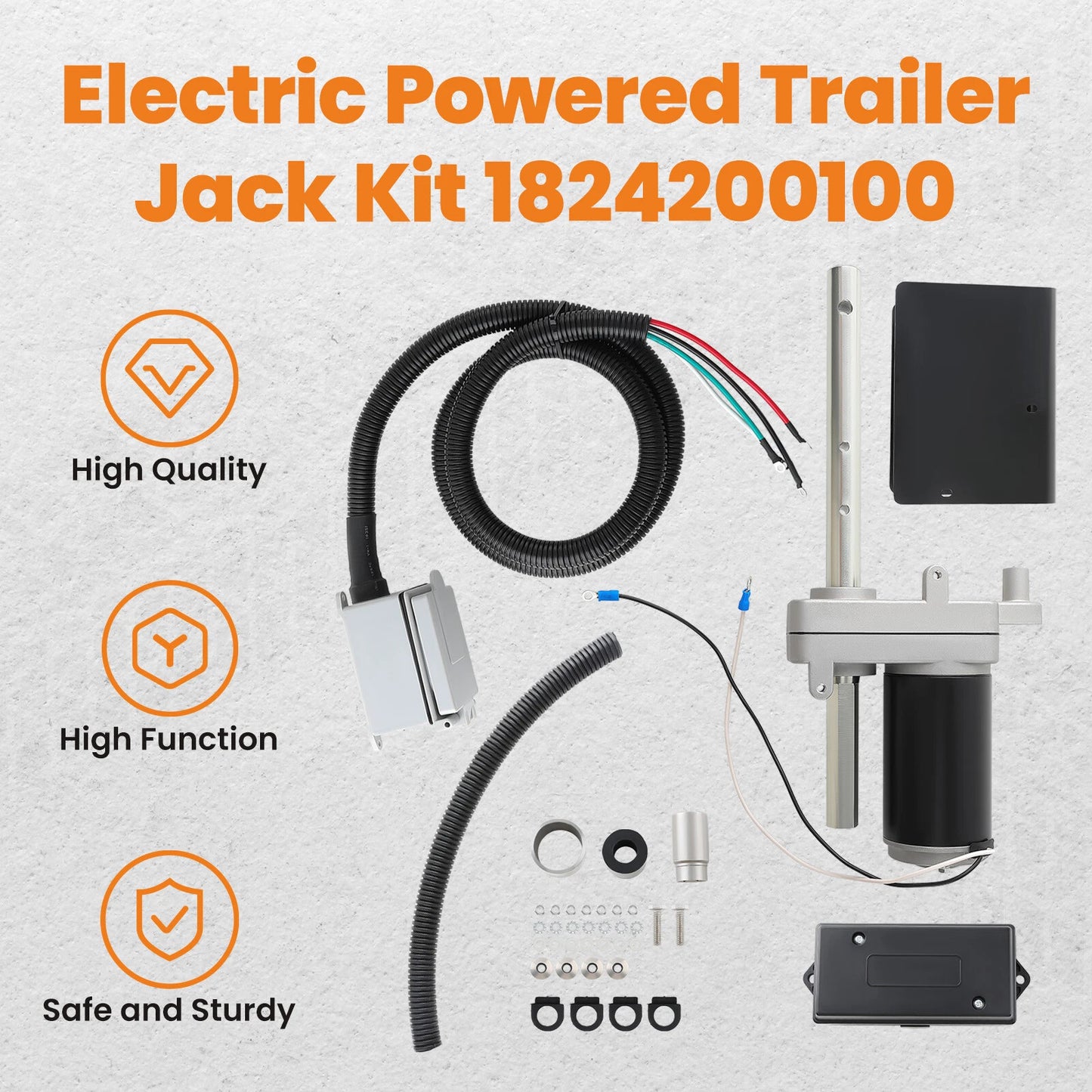 Electric Trailer Jack Kit for Jeep Wrangler (2018–2021)