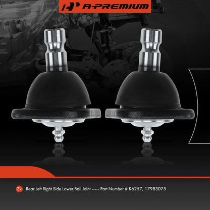 2X Rear Lower Ball Joint for Buick Century, Oldsmobile, Pontiac Fiero