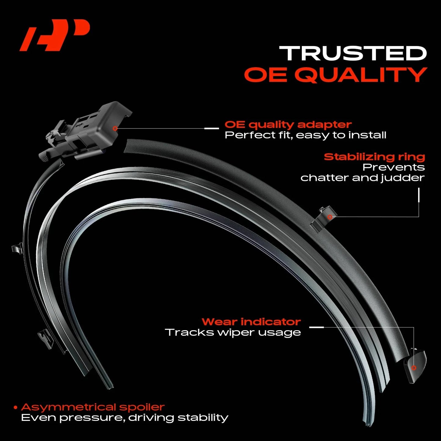 2X Windshield Wiper Blades for Chevy Volt (2011–2019)