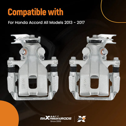 Disc Brake Caliper Set Rear for Honda Accord (2013–2017) Both Sides with Hardware
