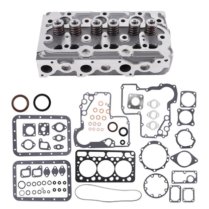 Complete Cylinder Head with Valves and Full Gasket Kit for Kubota (D850–D950, 1974–1985)