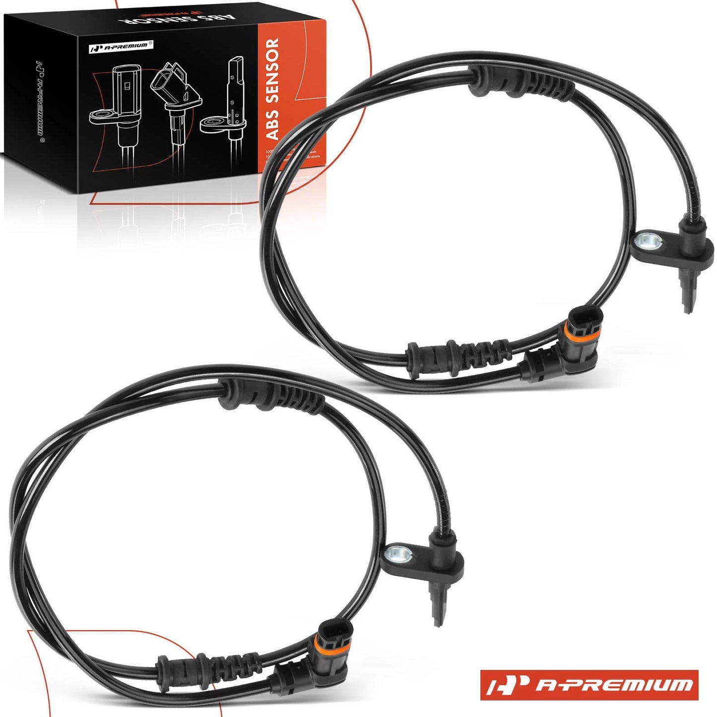 2X ABS Wheel Speed Sensor for Mercedes-Benz E250 (2014–2016)