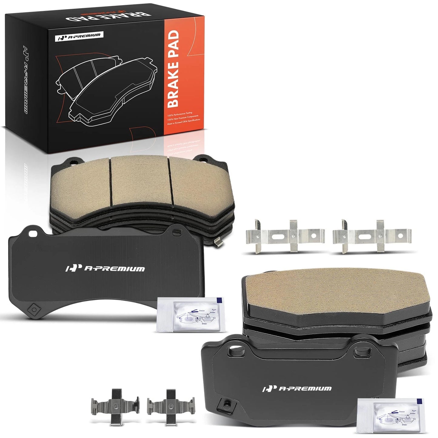 8x Ceramic Brake Pads for Chevy Corvette (2015–2019)