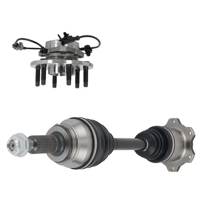 Front Left/Right Wheel Hub Bearing & CV Axle Assembly for Chevy Silverado 1500/Escalade (2011–2014)