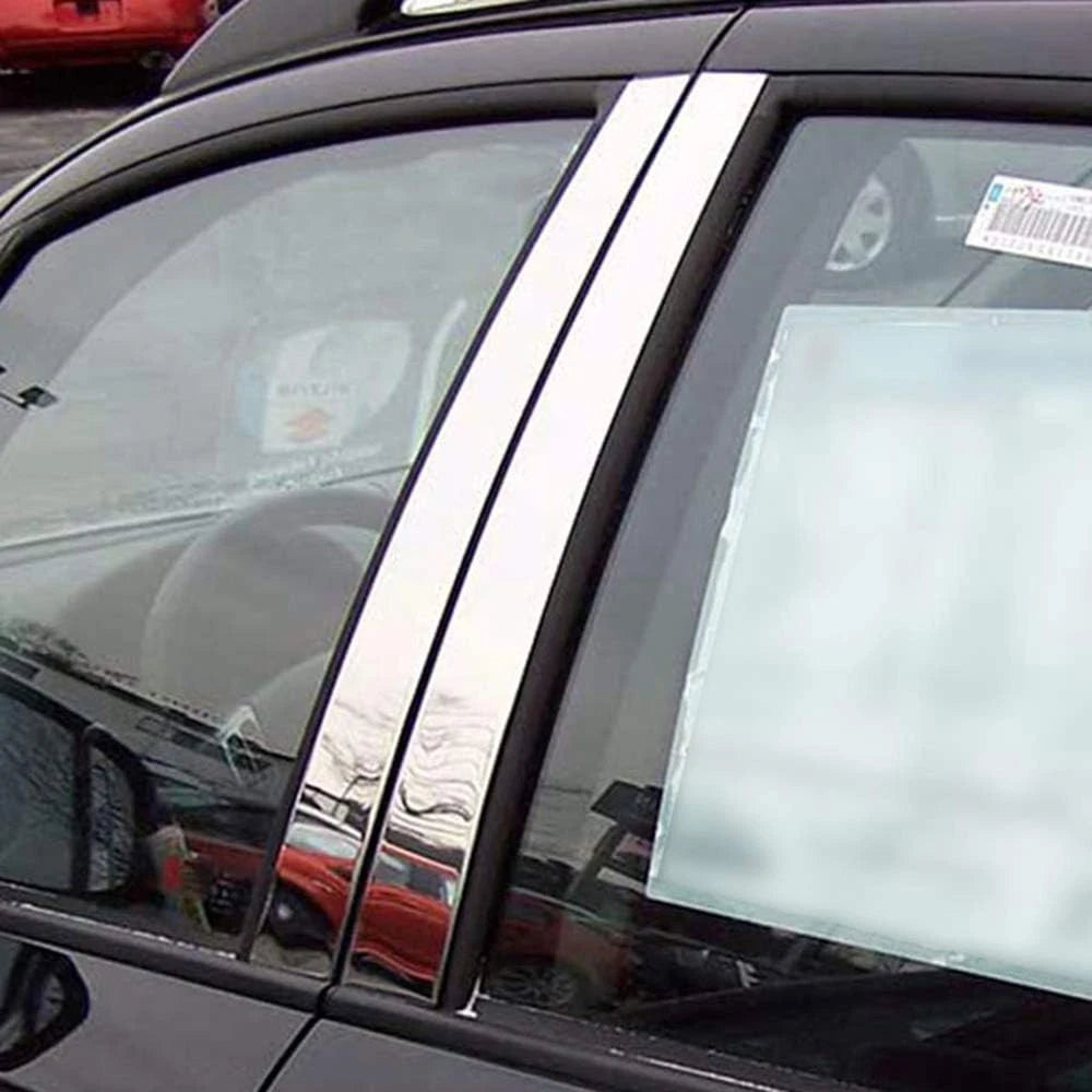 Luxury FX Chrome Pillar Post Trim 4pc for 2008–2013 Suzuki SX4 Wagon