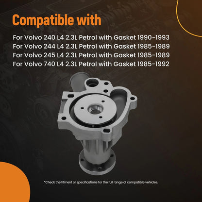 Coolant Water Pump for Volvo 760/780/940 2.3L (1985–1995)