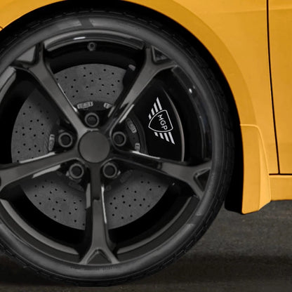 Set of 4 Black Caliper Covers w/MGP Logo for 2002-2005 Ford Explorer Sport Trac