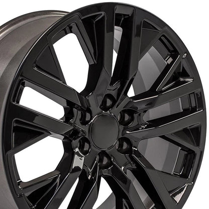 22" Gloss Black Wheel for 2003-2014 GMC Savana 1500 - RVO1649