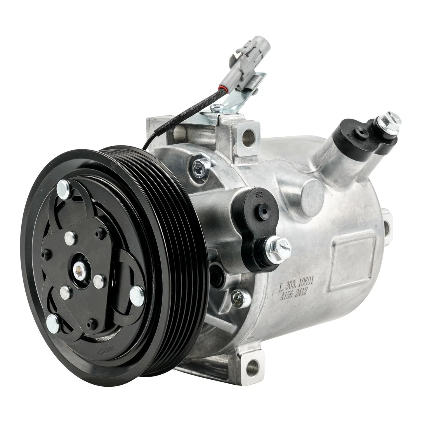 A/C Compressor with 6-Groove Pulley for Mitsubishi Mirage Mirage G4 (2017–2022)