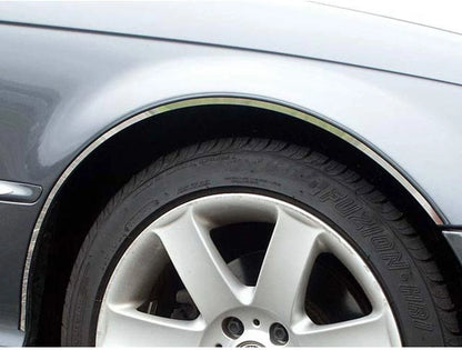 4pc. Luxury FX Stainless Steel Long Fender Trim w/3M for 2001-2005 BMW 325i 2DR