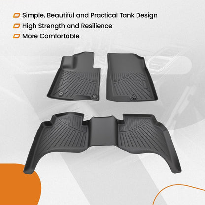Floor Mats for Hyundai Santa Cruz (2022–2025 TPE) Anti-Slip Liners