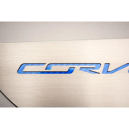 Door Guards with Yellow Carbon Fiber Inlay for 2014–2019 Corvette Z06 Z51