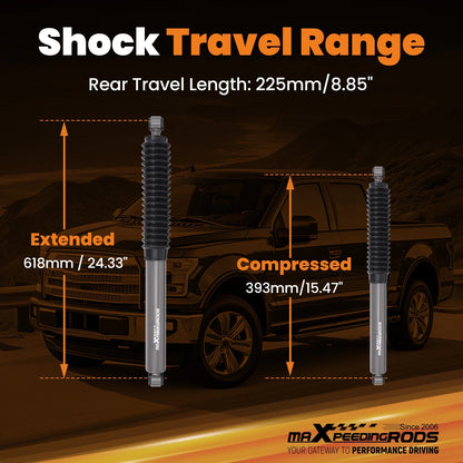 5" Rear Axle Flip Kit with Drop Shocks for Ford F-150 (2015–2020)