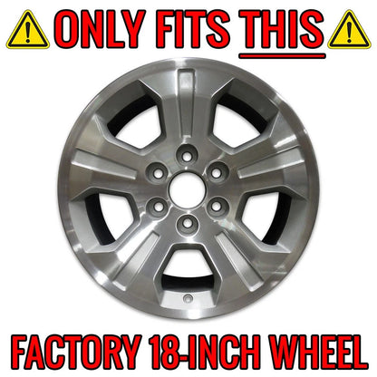 4pc Chrome Wheel Skins Replacement for 2015–2020 Chevy Tahoe