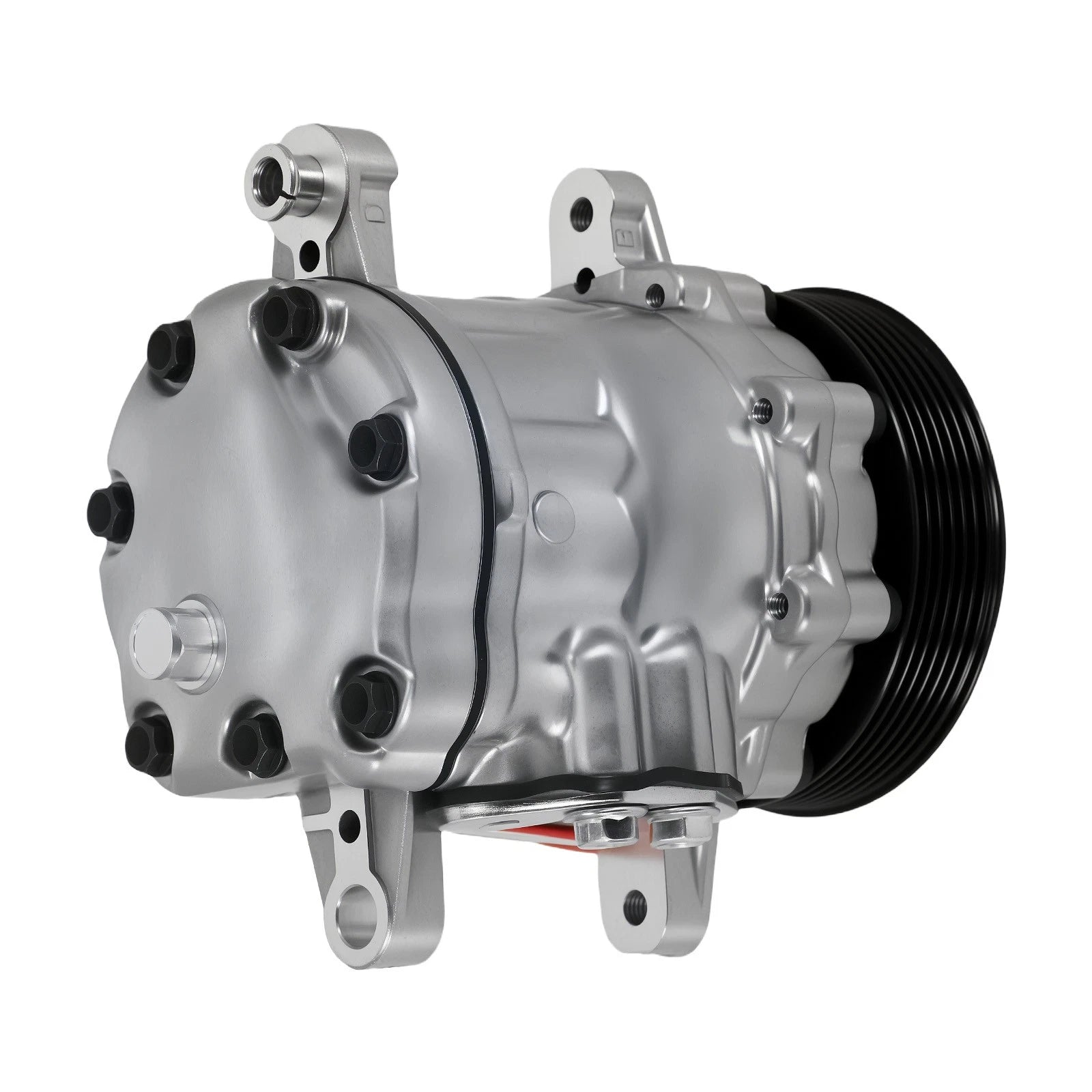 A/C Compressor for Sanden SD7 Style Serpentine Belt (6-Groove Pulley) (2000–2005)