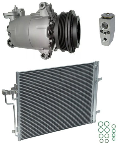 A C Compressor Kit with Condenser Replacement for Ford Focus 2.0L (2015–2018)