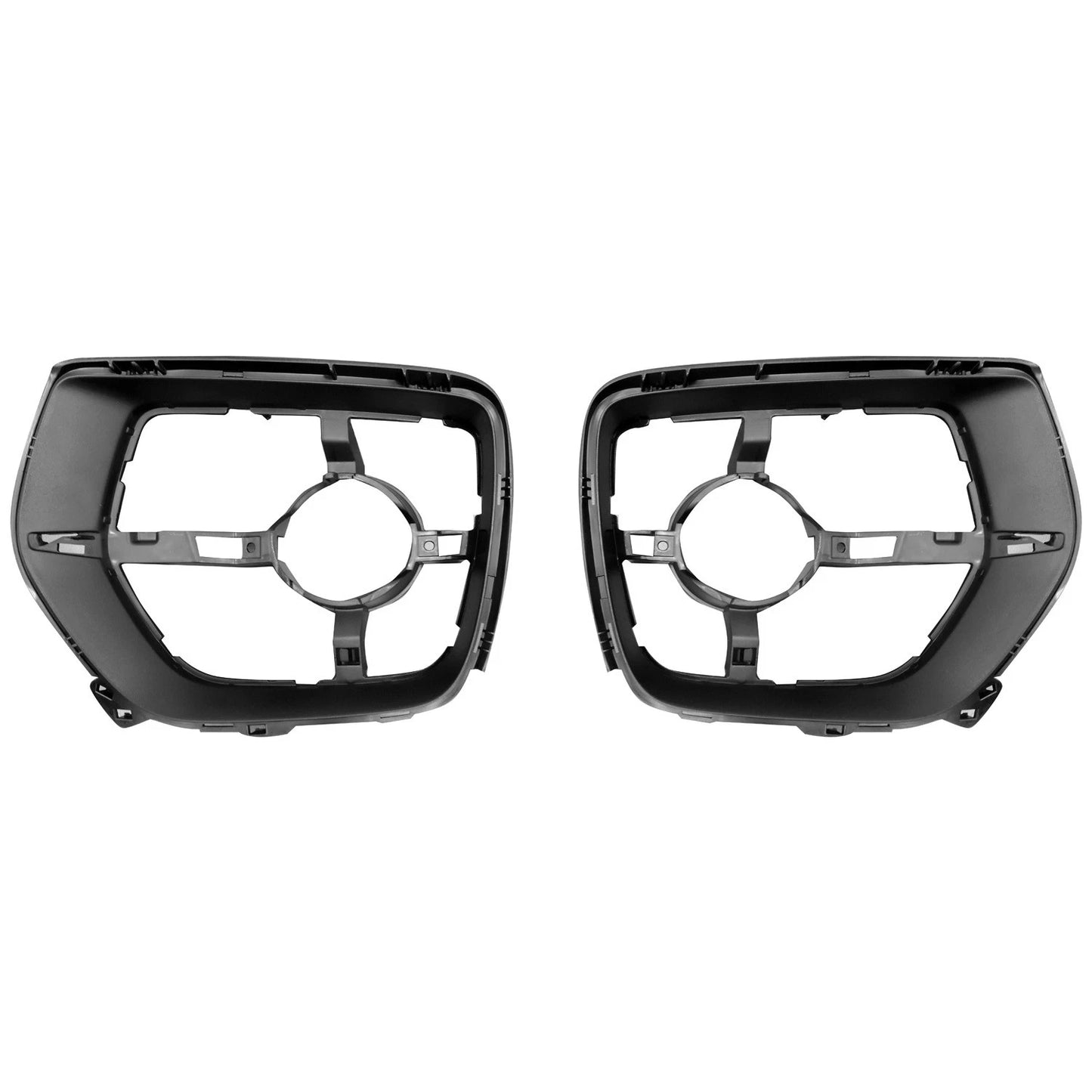 Replacement ABS Plastic Driver/Passenger Inner 2-Piece Set of Fog Light Brackets