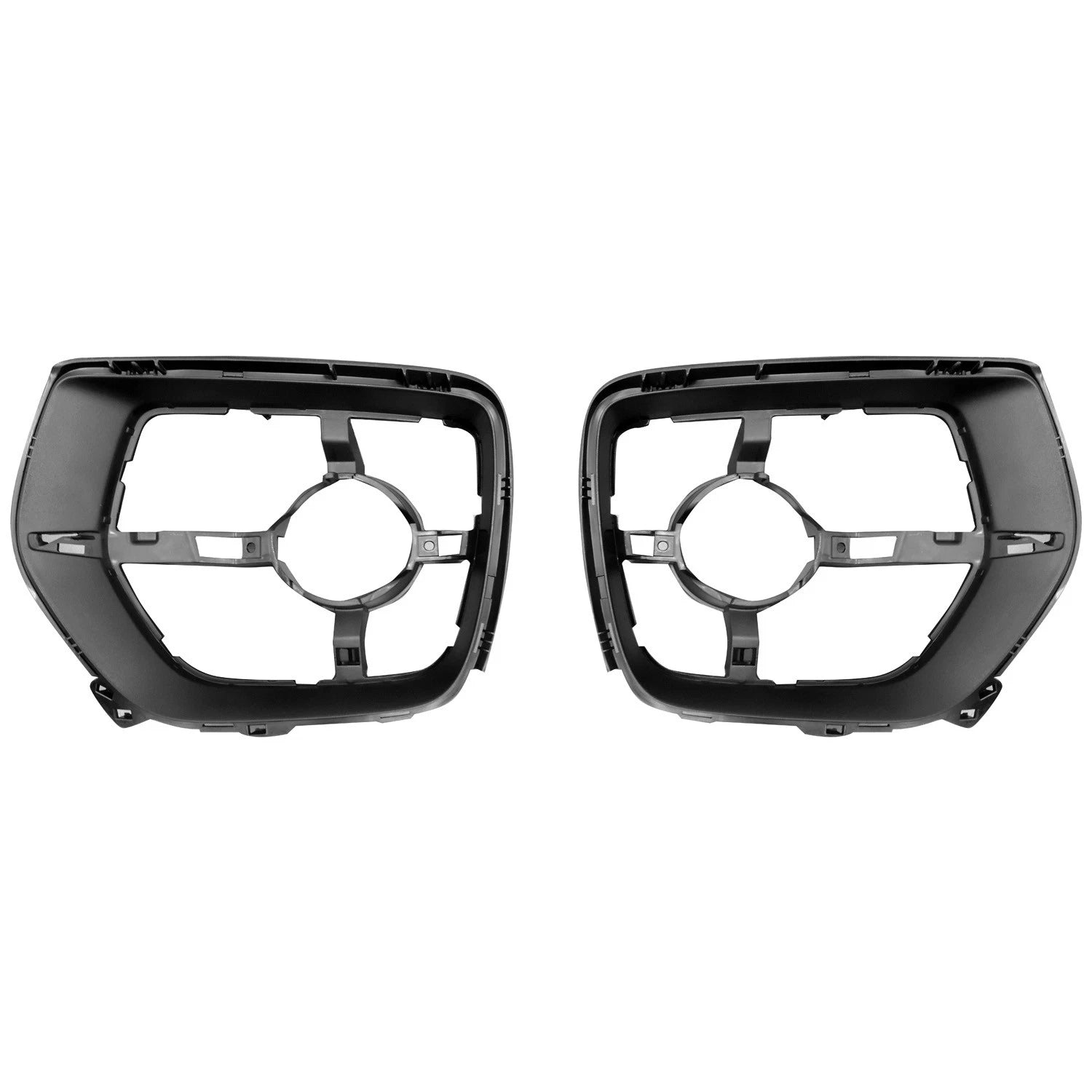 Replacement ABS Plastic Driver/Passenger Inner 2-Piece Set of Fog Light Brackets
