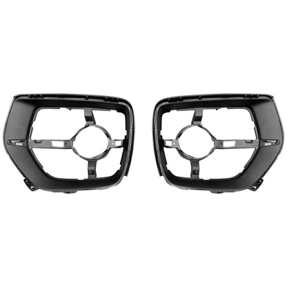 Replacement ABS Plastic Driver/Passenger Inner 2-Piece Set of Fog Light Brackets