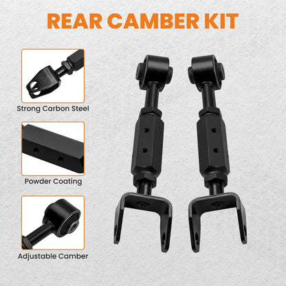 2x Adjustable Rear Upper Control Arms for Honda Element (2003–2011)