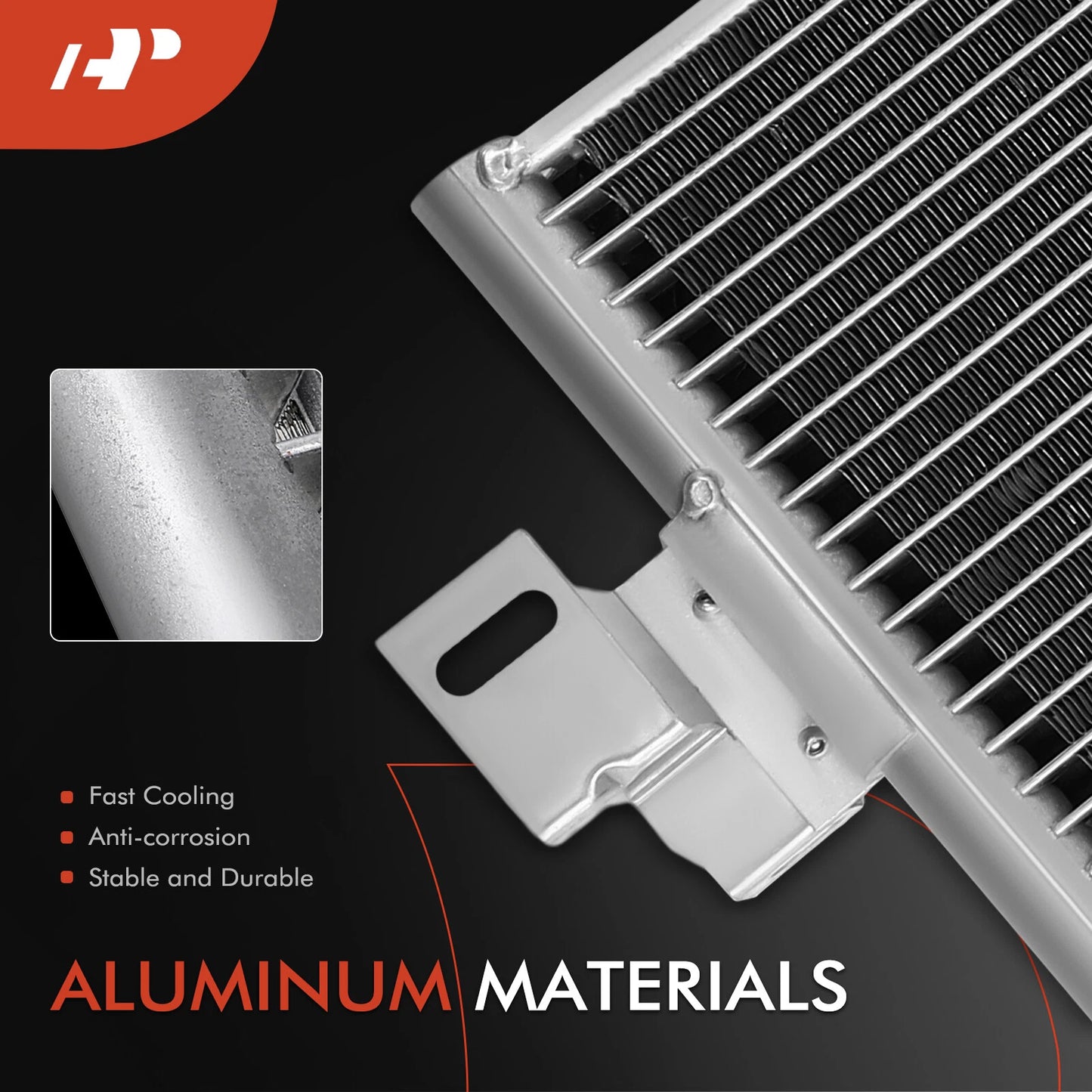 A/C Condenser with Bracket for Buick LeSabre Pontiac Bonneville (2000–2005)