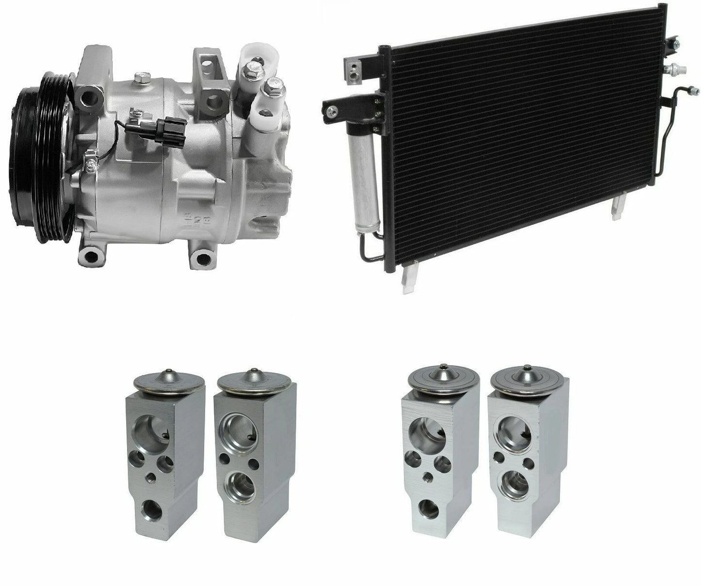 AC Compressor Kit With Condenser for Nissan Pathfinder Armada 5.6L (2004)