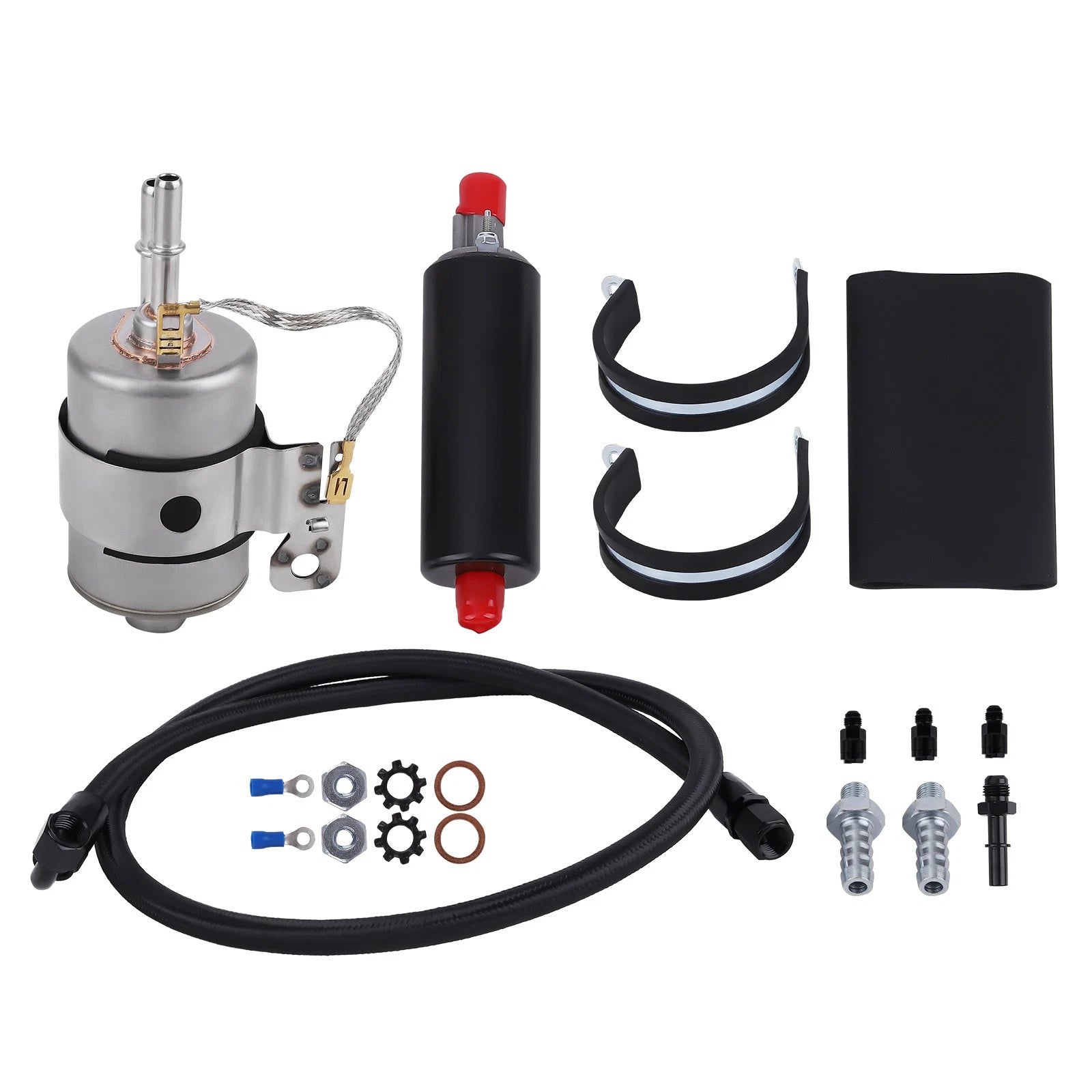255LPH Inline High Pressure EFI Fuel Pump with Install Kit for Chevy V8 (1999–2014)