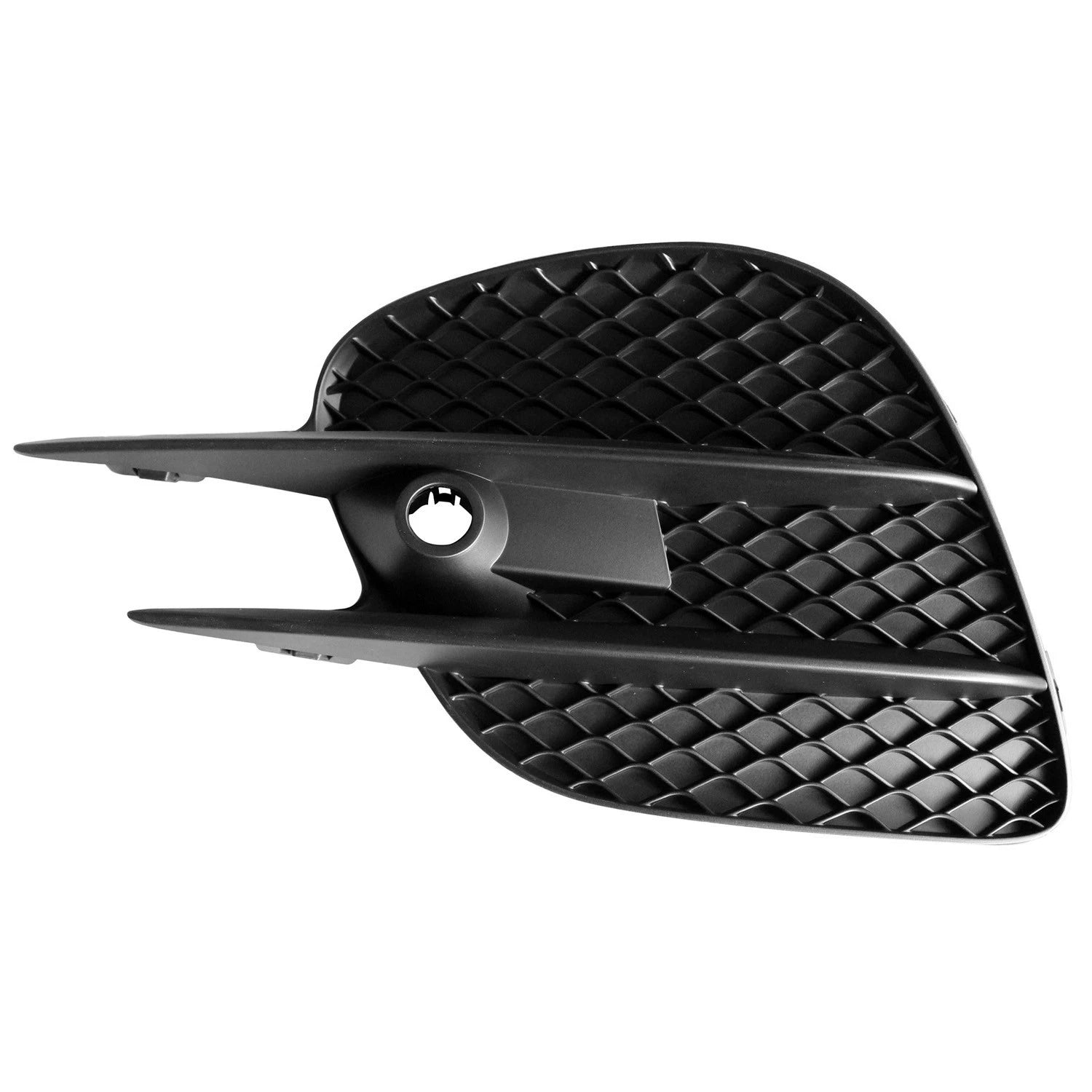 Replacement Black Textured Polypropylene Front Driver Side Bumper Cover Grille