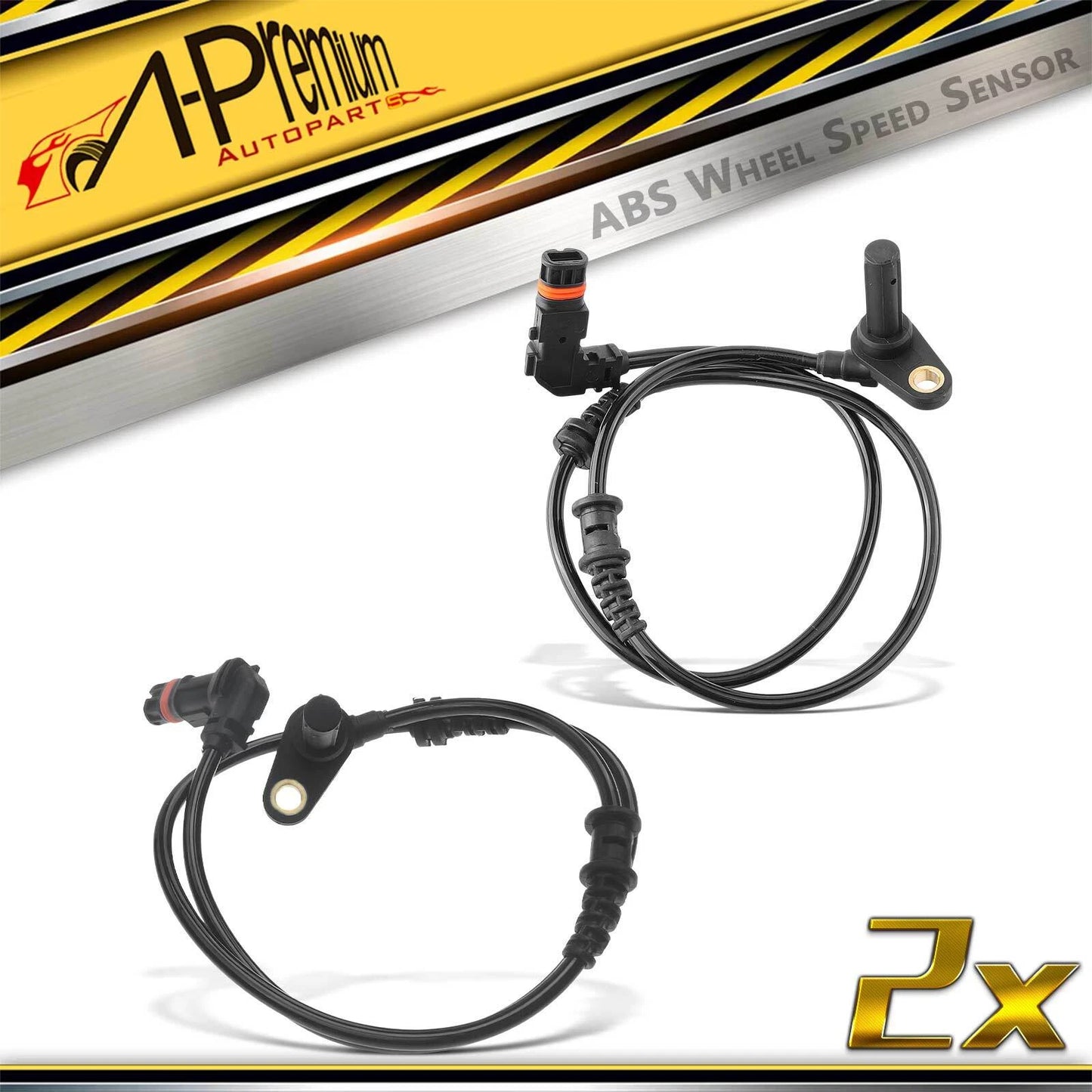 2X Front ABS Wheel Speed Sensors for Mercedes-Benz CLS550 (2007–2011)
