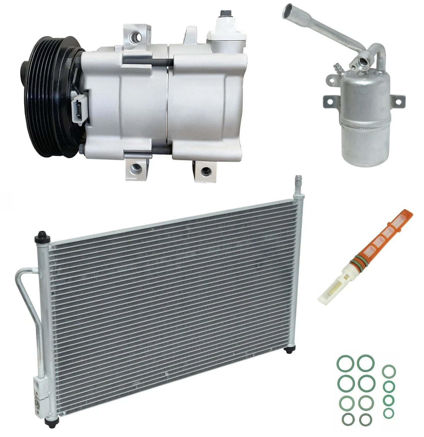 AC Compressor Kit with Condenser for Ford Focus 2.3L (2005–2007)