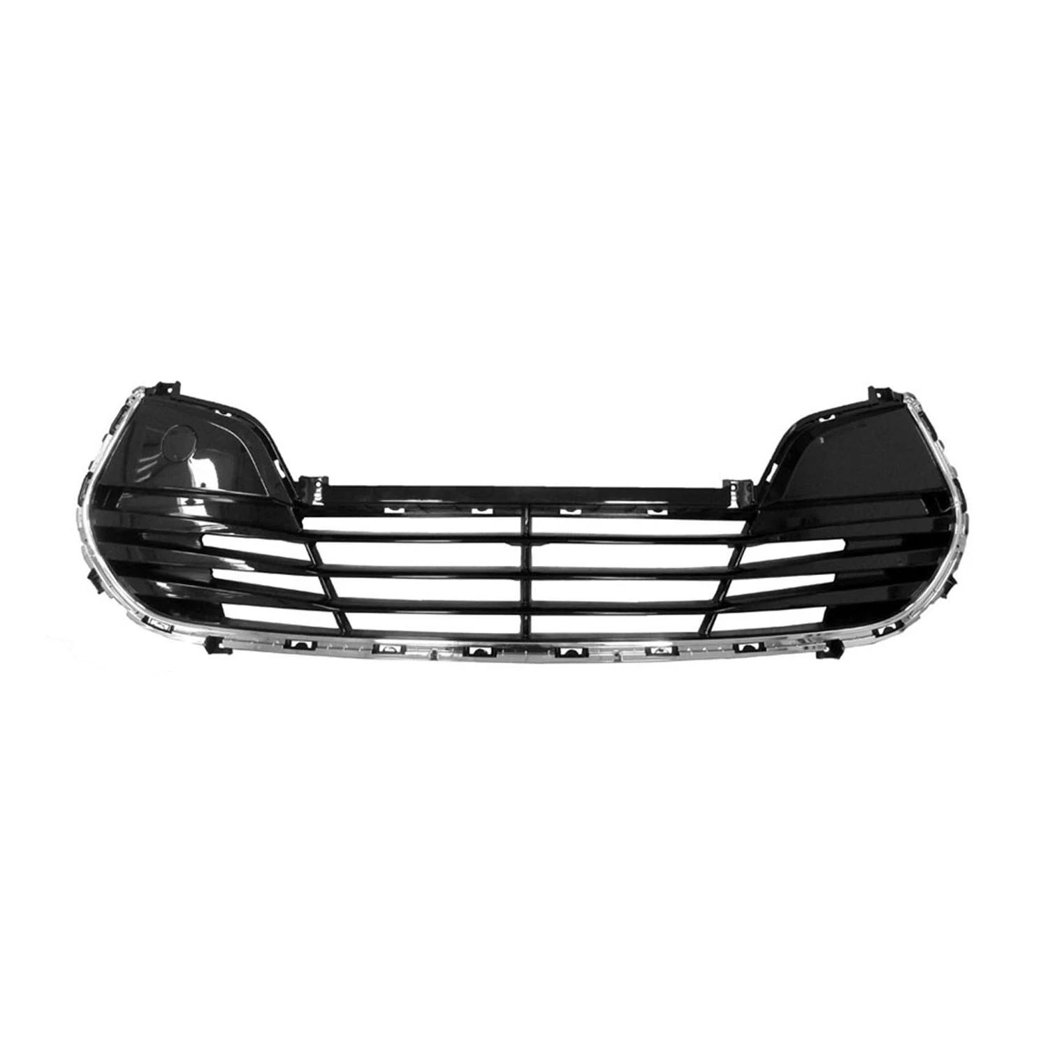 Replacement Black Chrome Polypropylene Front Bumper Cover Grille