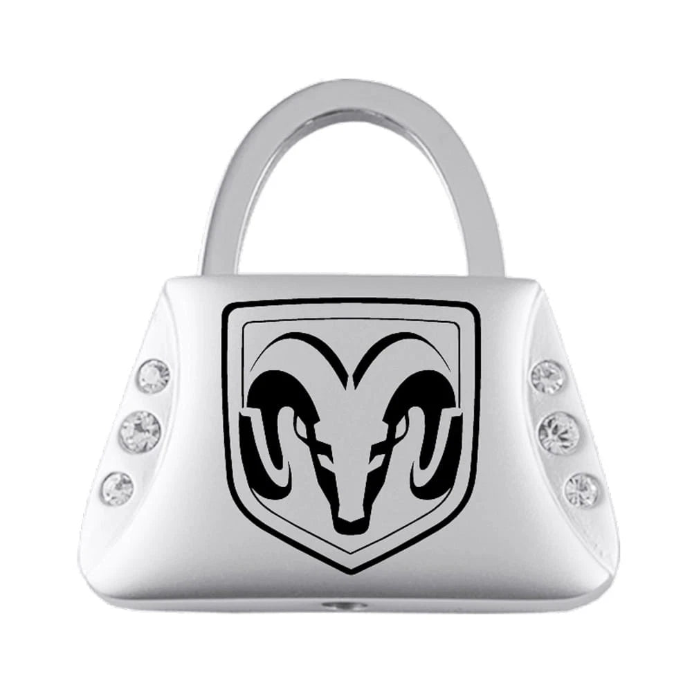 Head on Jeweled Purse Keychain - Officially Licensed for Dodge RAM