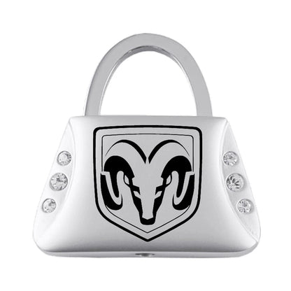 Head on Jeweled Purse Keychain - Officially Licensed for Dodge RAM